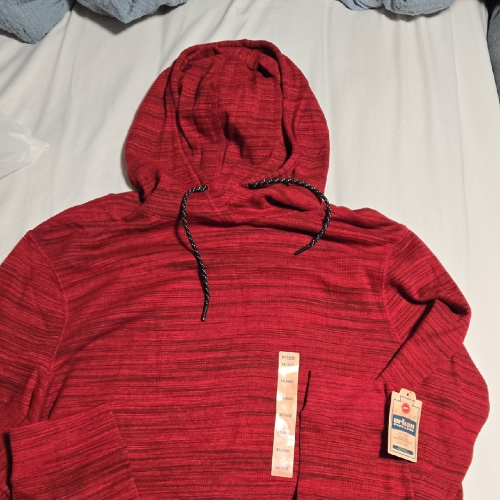 Urban Pipeline Red Hooded Long Sleeve